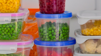Food items in airtight glass containers. Non-toxic Food Storage: How to Replace Plastic Containers - Whole Family Living